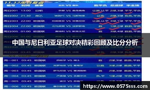 中国与尼日利亚足球对决精彩回顾及比分分析