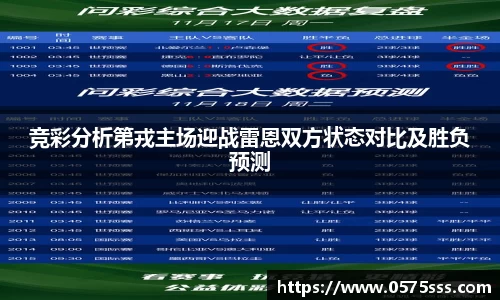 k1体育竞彩分析第戎主场迎战雷恩双方状态对比及胜负预测
